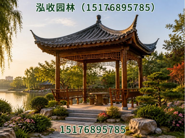 孝感防腐木凉亭展示图